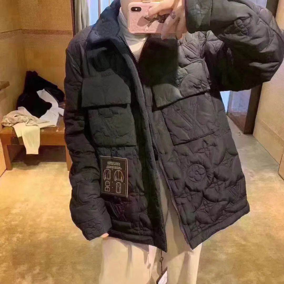 Louis Vuitton/Louis Vuitton Presbyopia light soft quilted belted jacket cotton coat